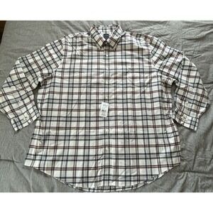 Brooks Brothers Est. 1818 Long Sleeve‎ Dress Shirt Plaid Men's 2XL NEW